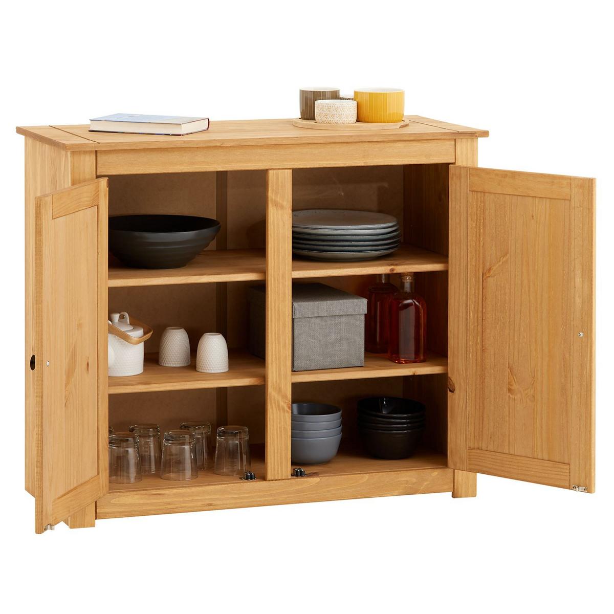 KOMMODE CANCUN gebeizt/gewachst - Kieferfarben, Holz (93/80/40cm) - CARO-Möbel