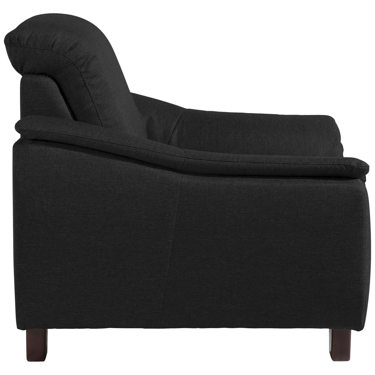 POLSTERSESSEL Kaylil Flachgewebe schwarz - Schwarz, Kunststoff (87/82/100cm) - 58aufmkessel