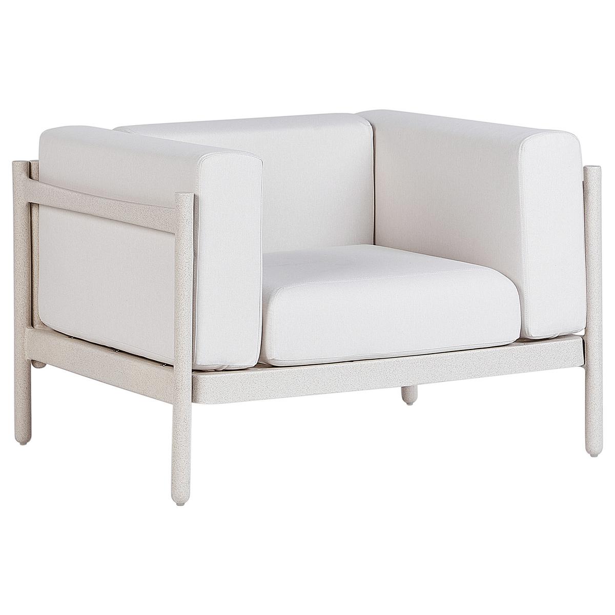 GARTENSESSEL 2er Set Beige Ferretti - Beige, Kunststoff (98/68/73cm) - Beliani