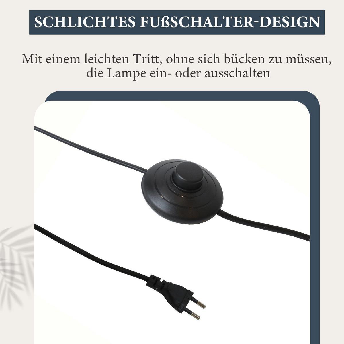 STEHLEUCHTE Dortmund 25/20/150 cm - Schwarz, Metall (32/25/166cm) - Nettlife