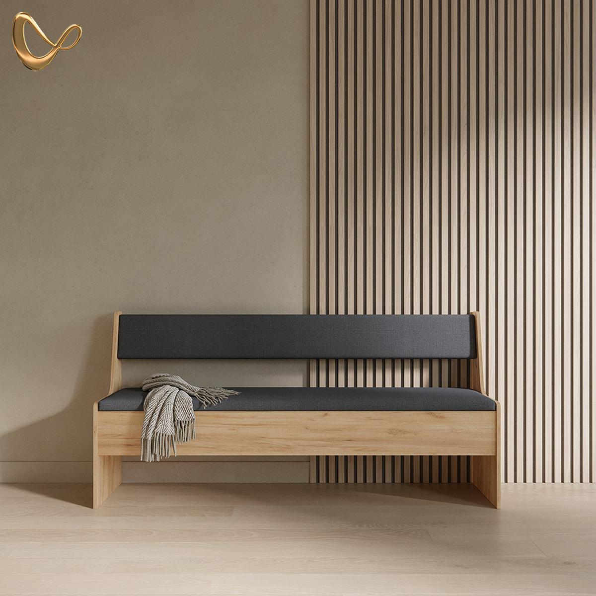 ESSZIMMER-ECKBANK Tiberio Sandeiche 41.5 x 166.6 cm - Sonoma Eiche, Holzwerkstoff (41.5/166.6cm) - Livinity®