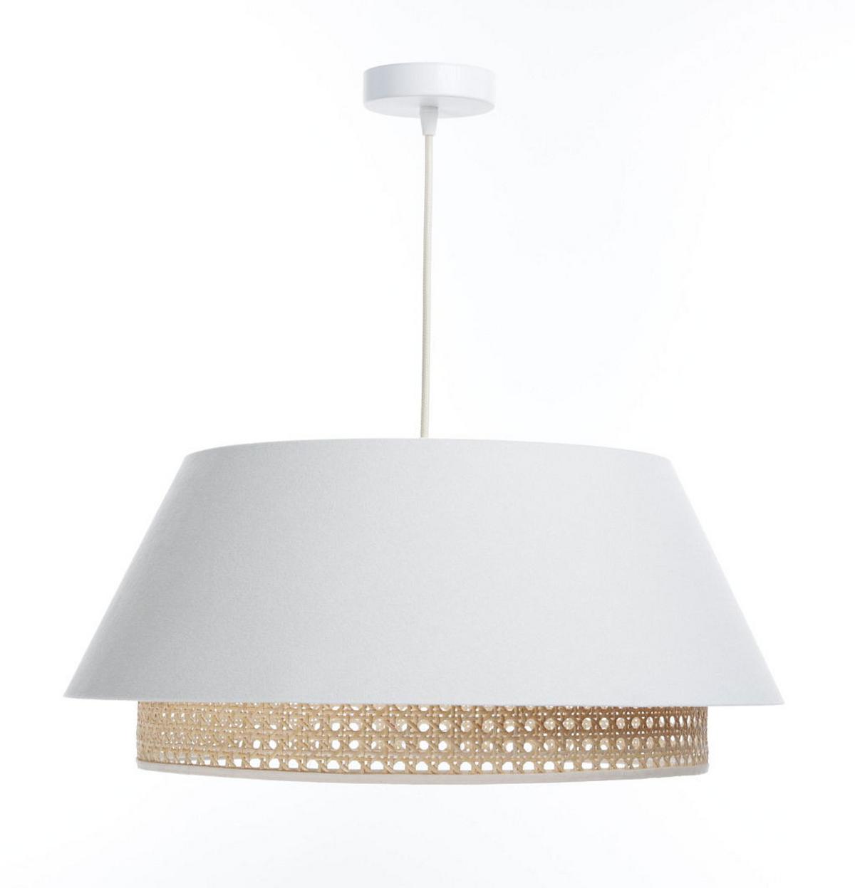 HÄNGELEUCHTE Weiß 50/23 cm - Weiß, Kunststoff (50/1.3/23cm) - ONZENO