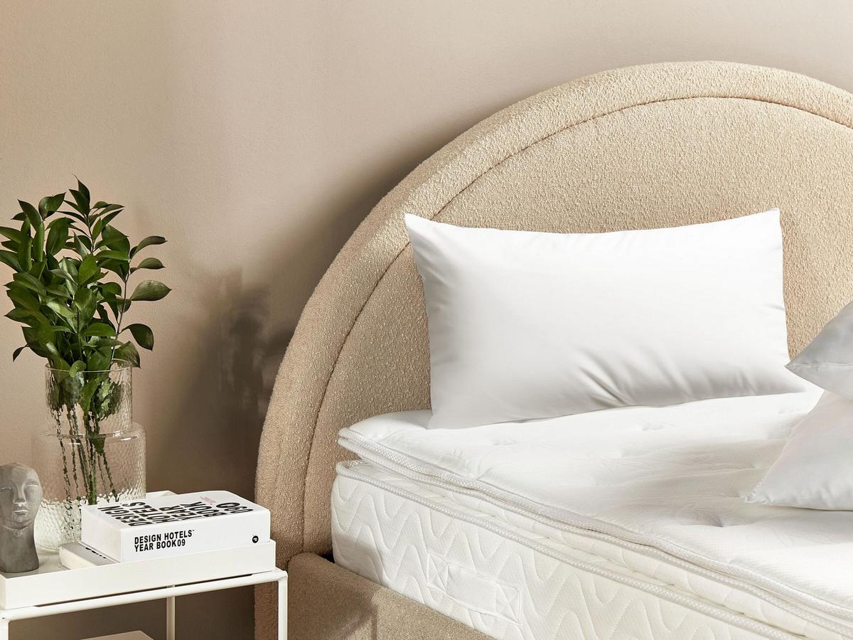 KOPFKISSEN Weiß 40/80 cm Errigal - Weiß, Textil (80/40cm) - Beliani