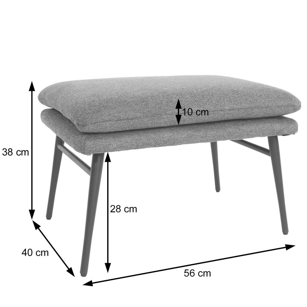 HOCKER Braun - Braun, Textil (56/38/40cm) - MCW
