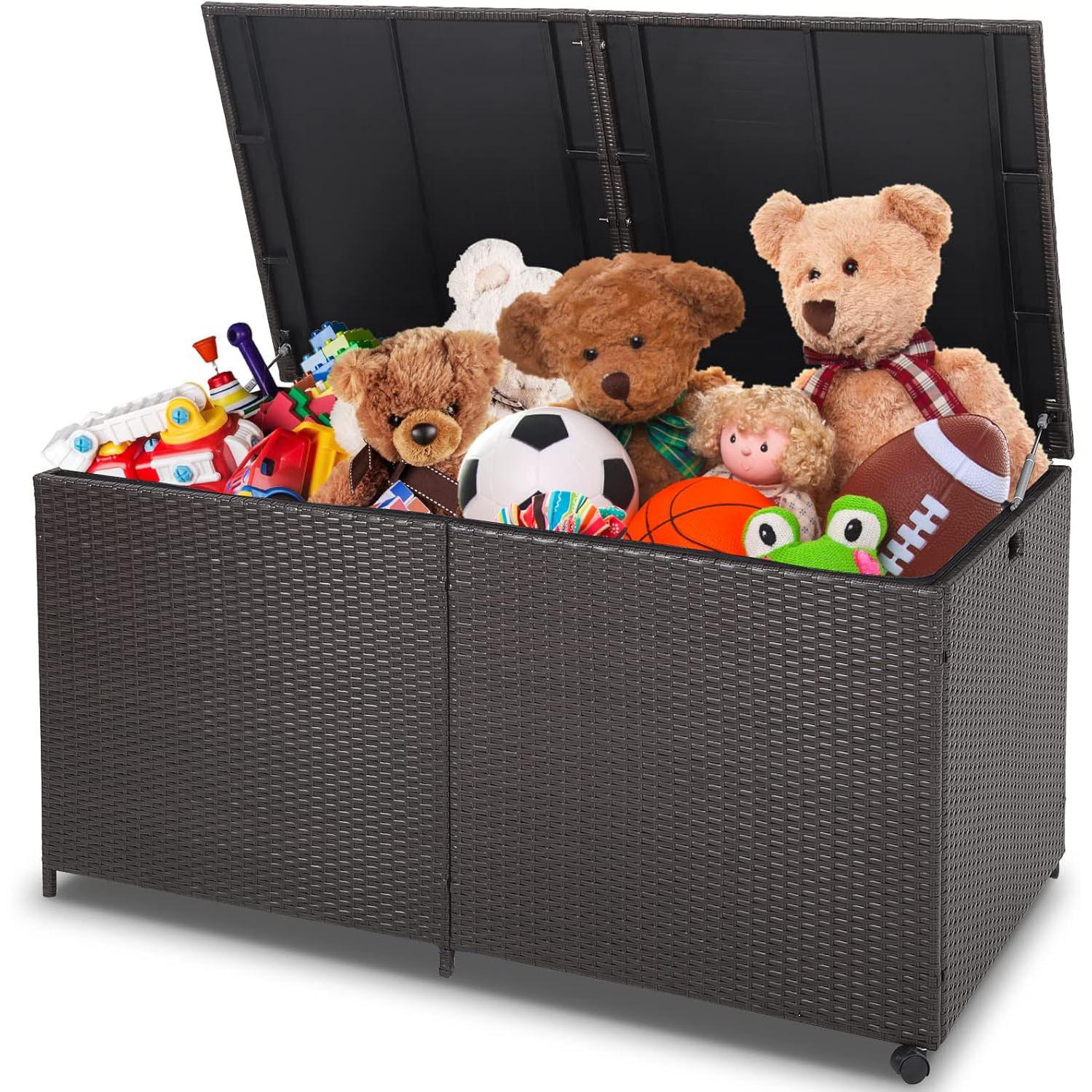 GARTENBOX Braun - Braun, Kunststoff (150/73/77cm) - COSTWAY
