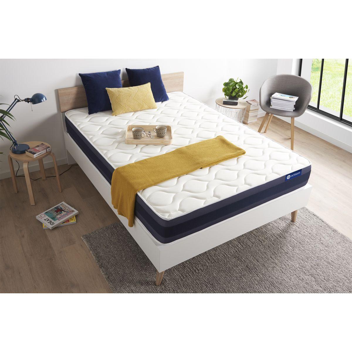 MATRATZE Actilatex morpho Latex und Memory-Schaum 80 x 200 cm h1 - Weiß, Textil (80/200cm) - ACTISOM