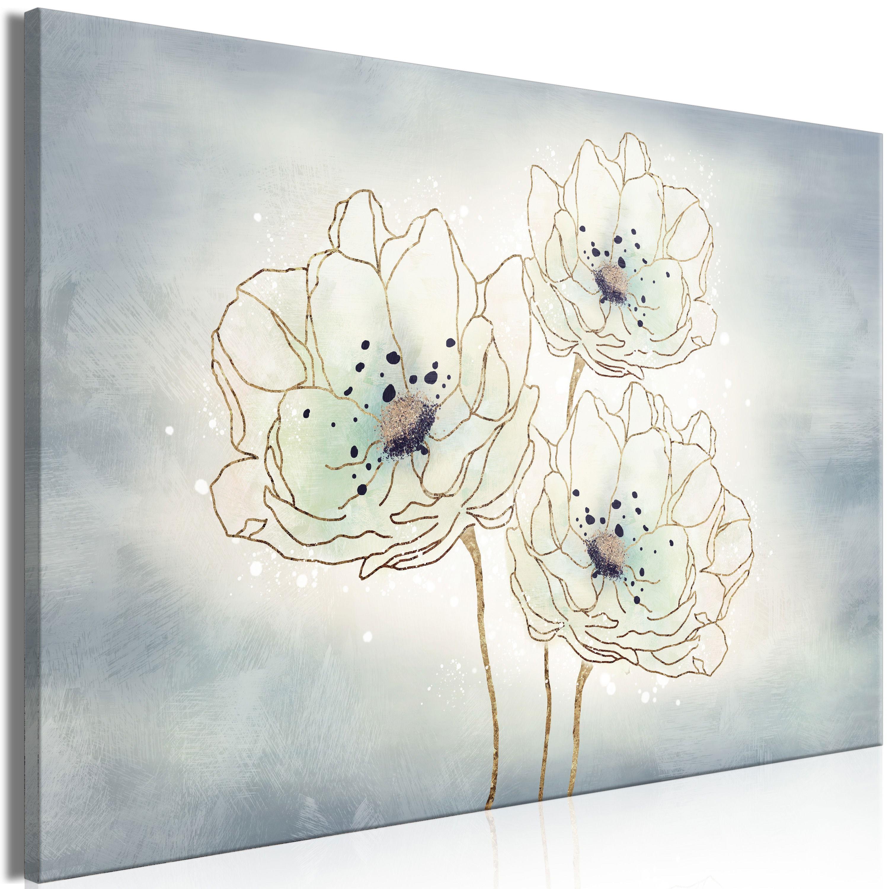 KUNSTDRUCK Grau 90/60 cm - Braun/Grau, Textil (90/60cm) - KUNSTLOFT
