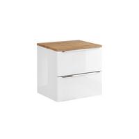 WASCHTISCHUNTERSCHRANK 60.4cm April Weiß - Weiß, Holzwerkstoff (60.4/59/46cm) - Petits-meubles