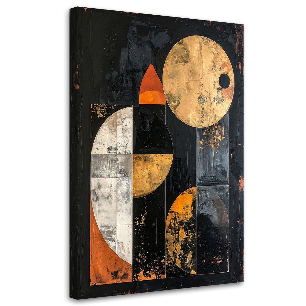 LEINWANDBILD Abstraktion 30x45cm - Schwarz, Textil (30/45cm) - Feeby