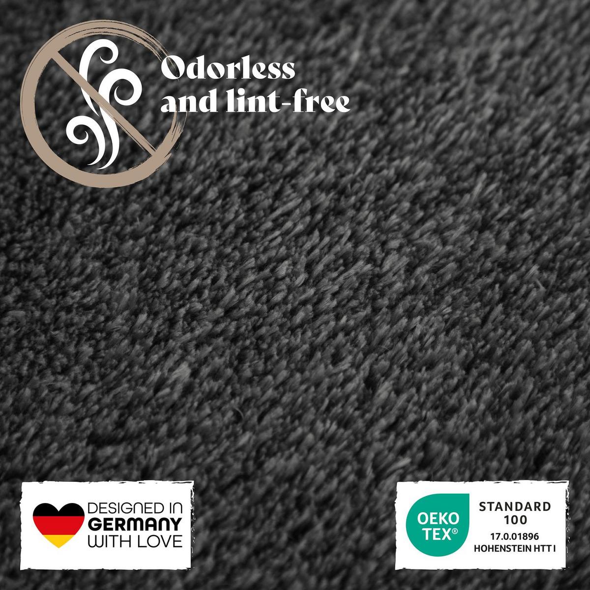 FLACHWEBETEPPICH Anthrazit 80 x 300 cm - Anthrazit, Kunststoff (80/300cm) - TT Home