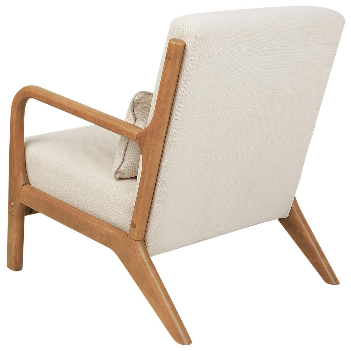 SESSEL Stoff Helles Beige Skovde - Hellbraun/Creme, Textil (65/78/80cm) - Beliani