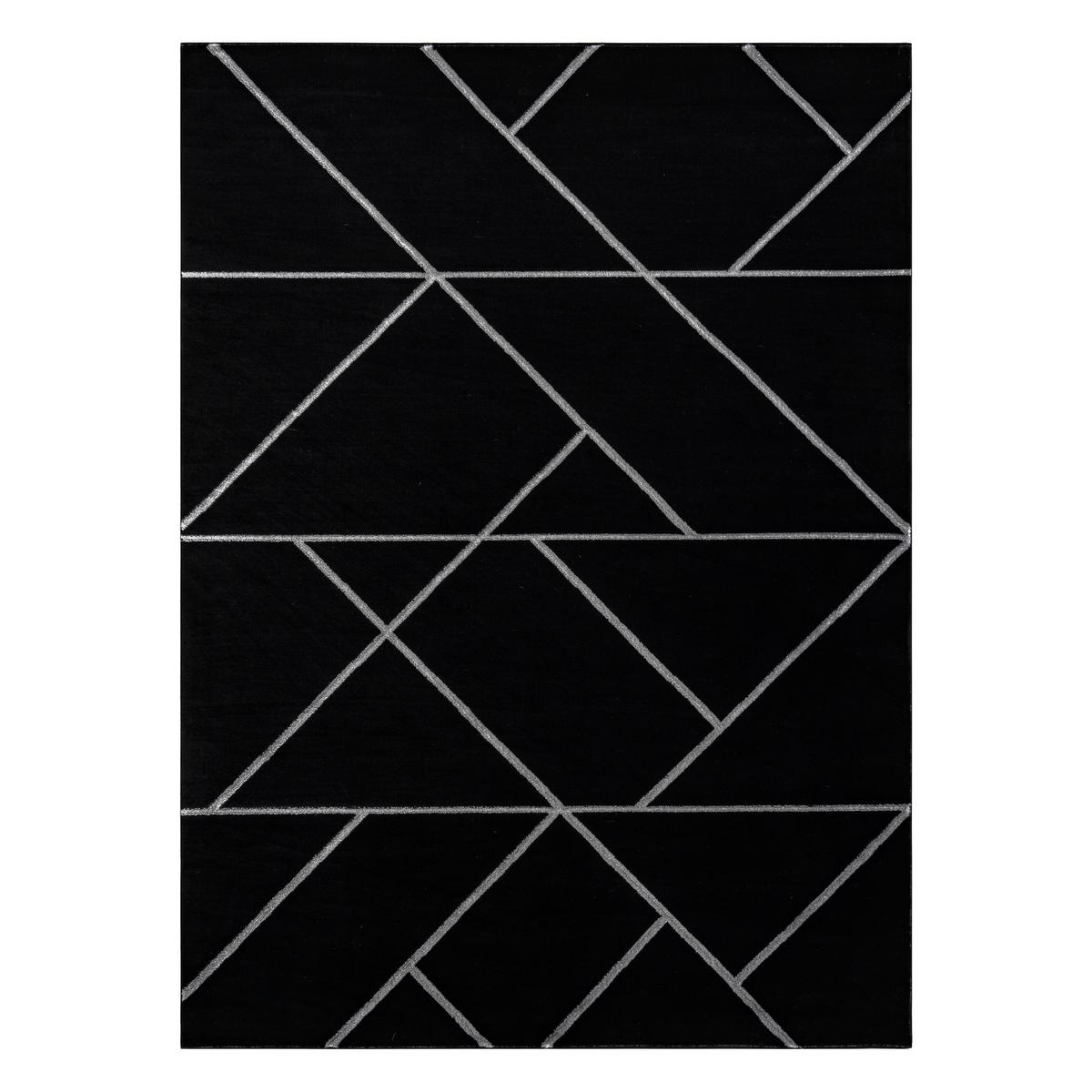 TEPPICH Emerald 140/190 cm - Schwarz, Textil (140/190cm) - rugsX