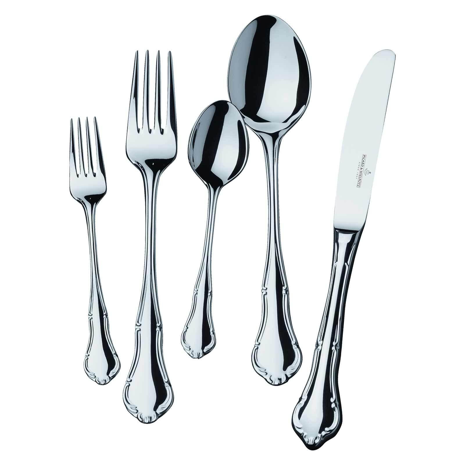 TAFELBESTECK Palazzo silber 30-tlg. - Silberfarben, Metall - Picard & Wielpütz