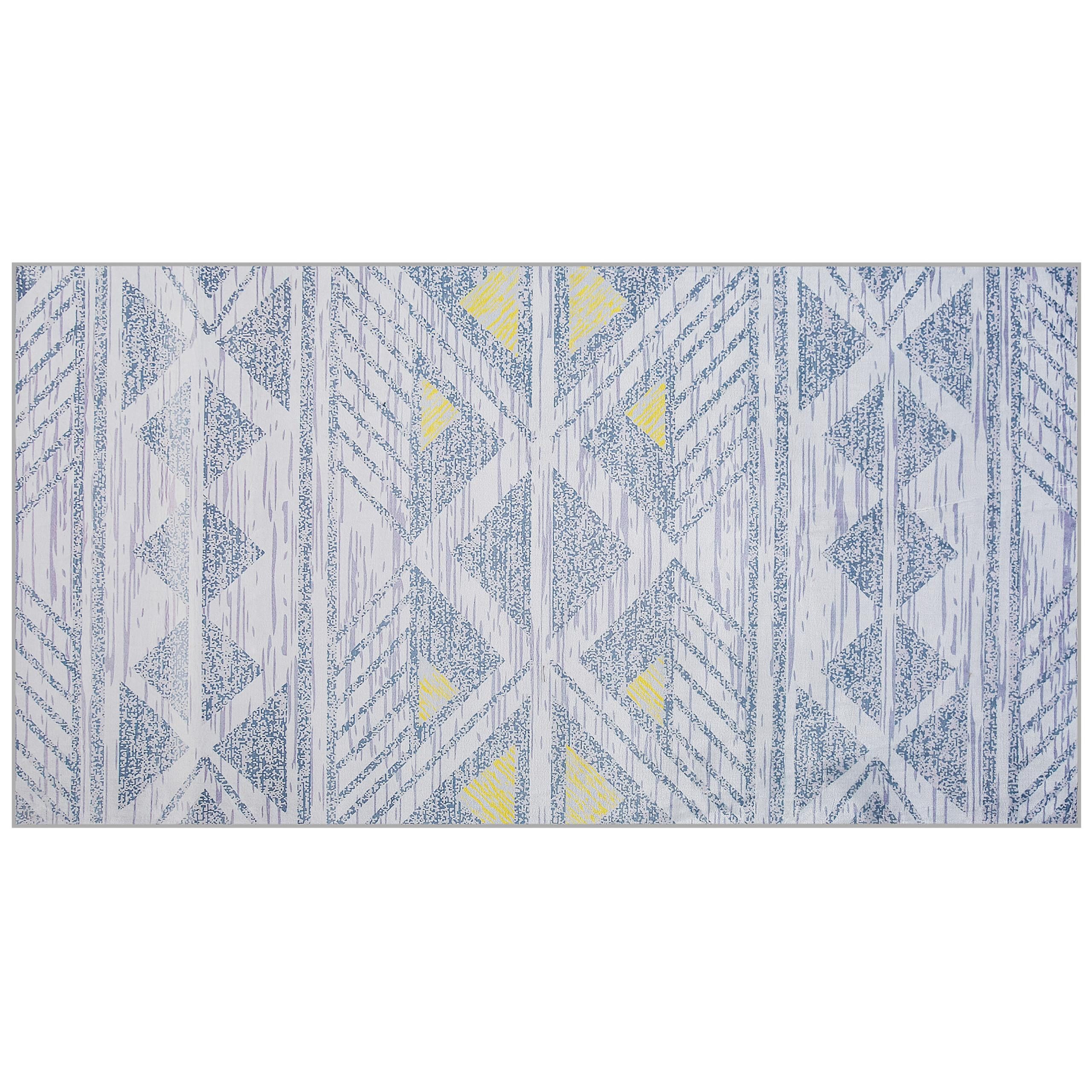 KURZFLOR-TEPPICH Kargi 150/80 cm - Grau, Kunststoff (80/150cm) - Beliani