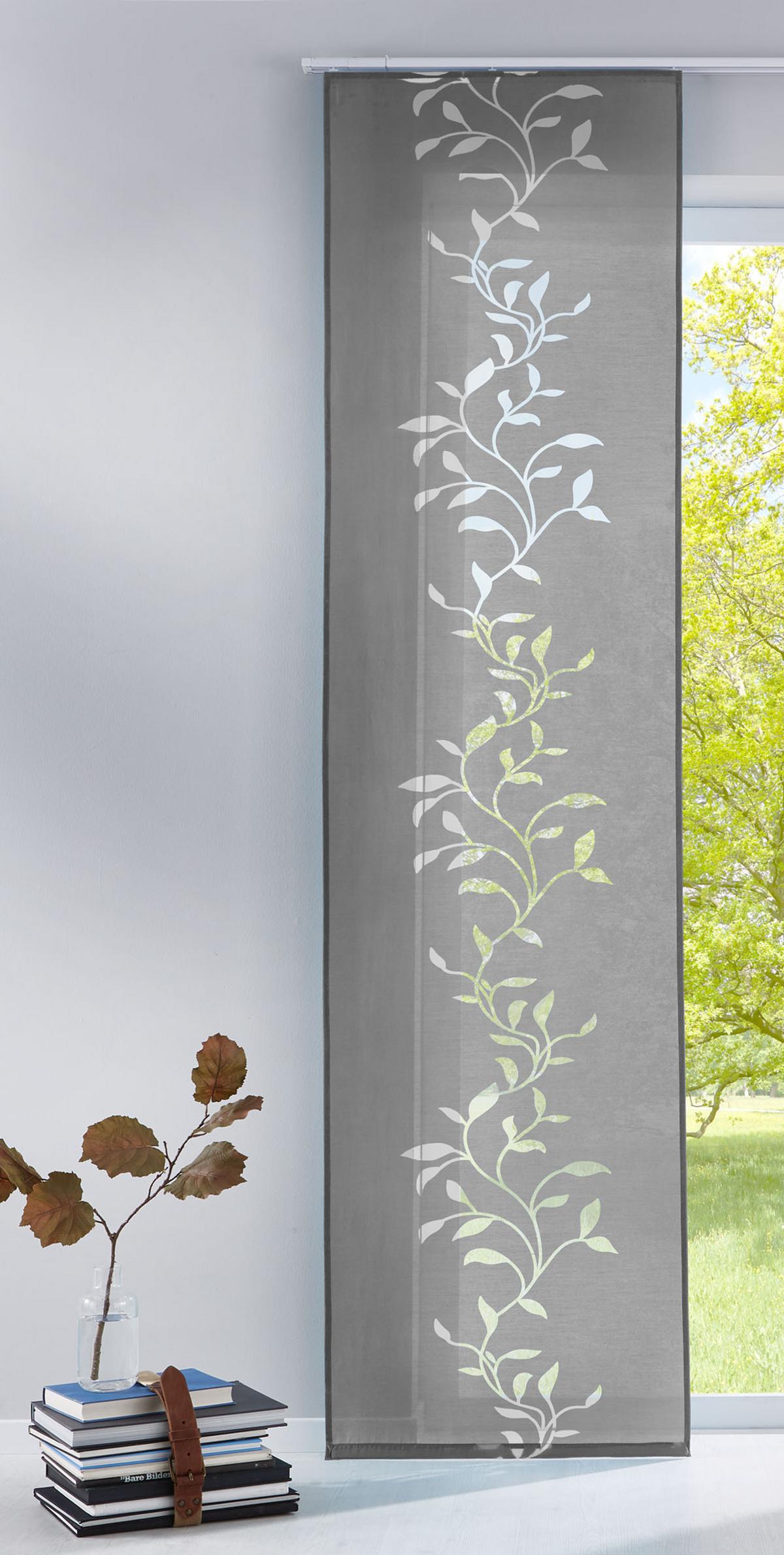 FLÄCHENVORHANG HxB 245x60 Grau - Grau, Textil (60/245cm) - Gardinenbox