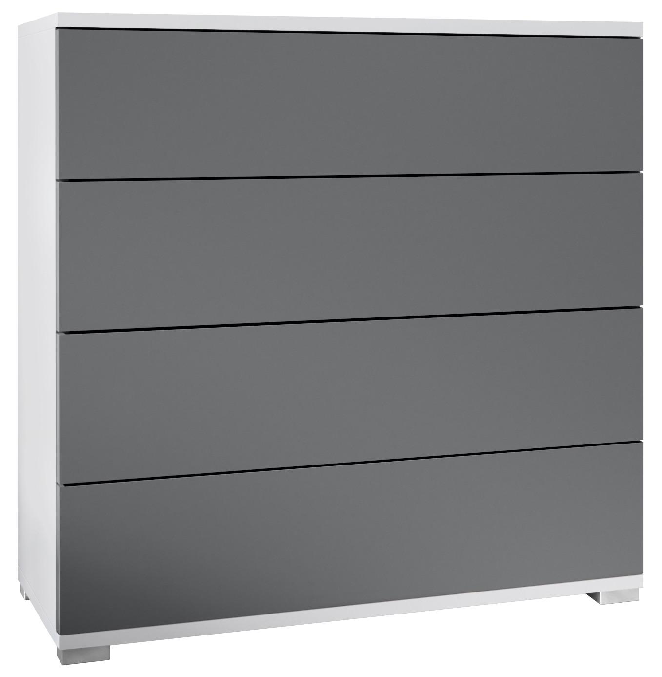KOMMODE Pavos Anthrazit matt - Anthrazit, Holzwerkstoff (76/76/35cm) - Vladon