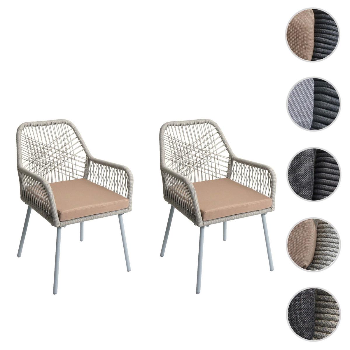 GARTENSTUHL Grau, Taupe - Taupe/Grau, Textil (54/81/62cm) - MCW