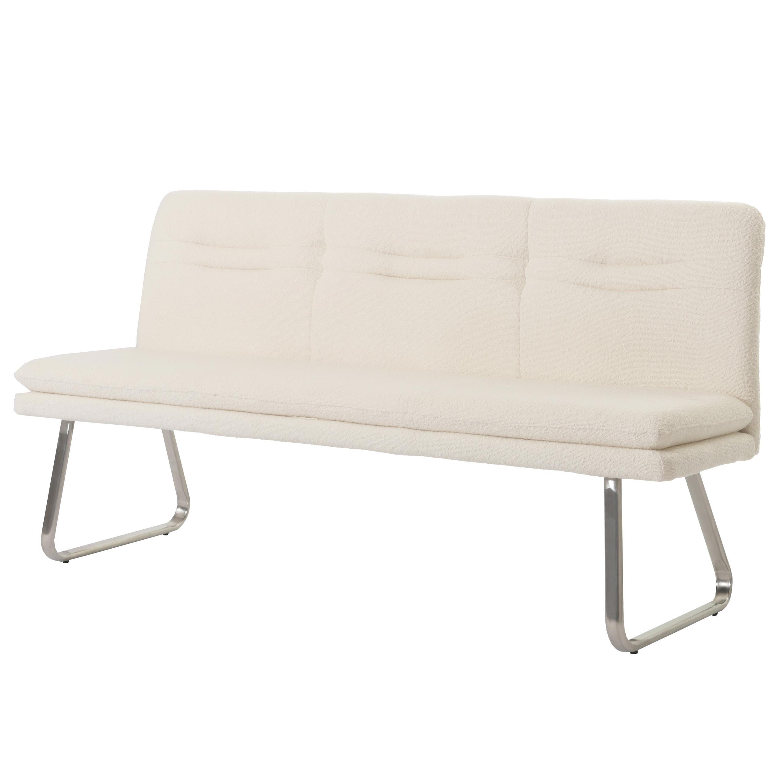 SITZBANK Cremeweiß - Creme/Weiß, Textil (180/93/58cm) - MCW