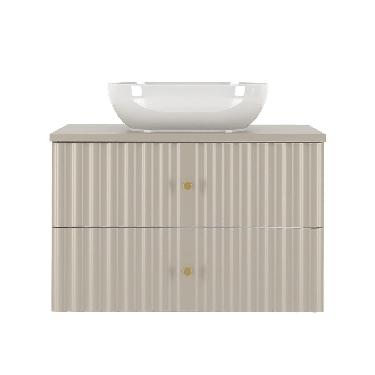 WASCHTISCH 80.6cm Izae Kaschmir - Beige, Holzwerkstoff (80.6/52.2/46.5cm) - Petits-meubles