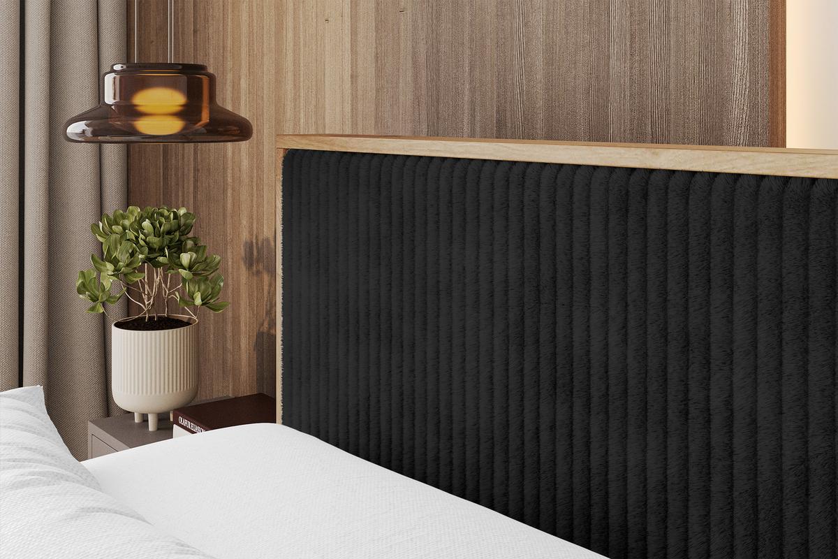 BOXBETT LOLLI9 - 160x200 - H4 Schwarz - Schwarz, Holzwerkstoff (160/200cm) - ALTDECOR