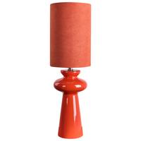 TISCHLAMPE Rot Oteros - Rot, Textil (19/19/62cm) - Beliani