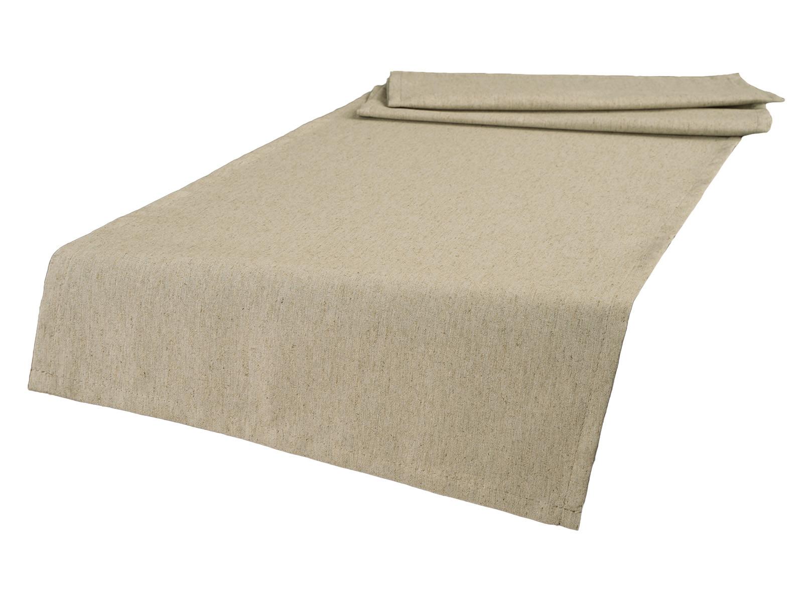 TISCHLÄUFER Wunschton melange-beige 40/130 cm - Beige, Textil (40/130cm) - beties Heimtextil