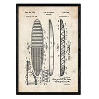 POSTER Surf Patent A3 Rahmenlos - Klar, Papier (29.7/5/42cm) - Nacnic