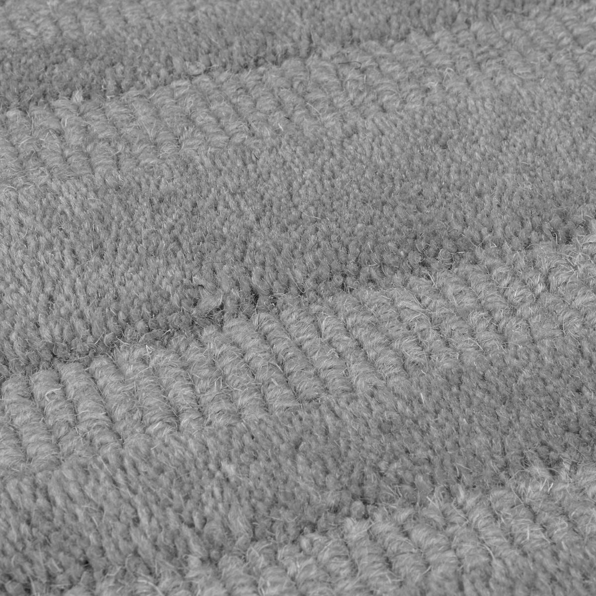 WOLLTEPPICH LEVEN, geometrisch, Grau, 200 x 290 cm - Grau, Textil (290/200cm) - KADIMA DESIGN