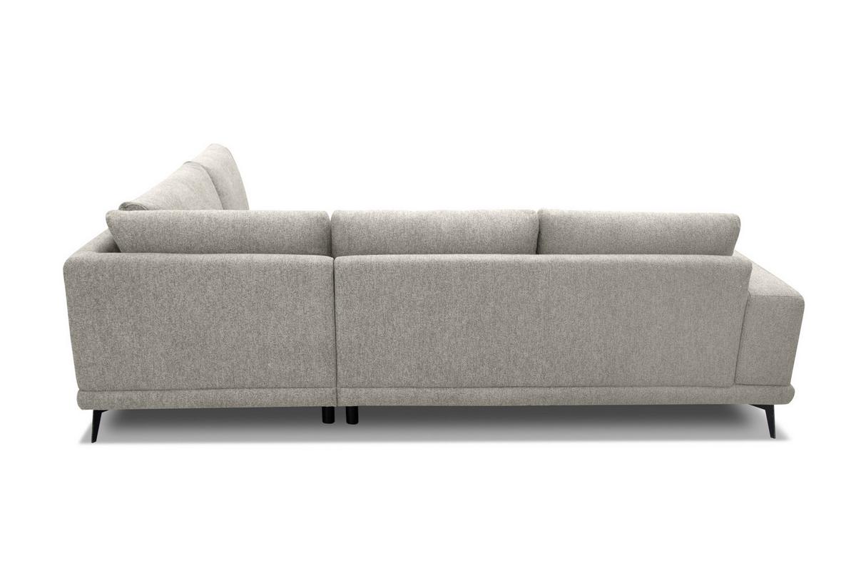 ECKSOFA MEDIOLANE 5-Sitzer, hellgrau - Hellgrau, Holzwerkstoff/Textil (282/219cm) - Wozimo