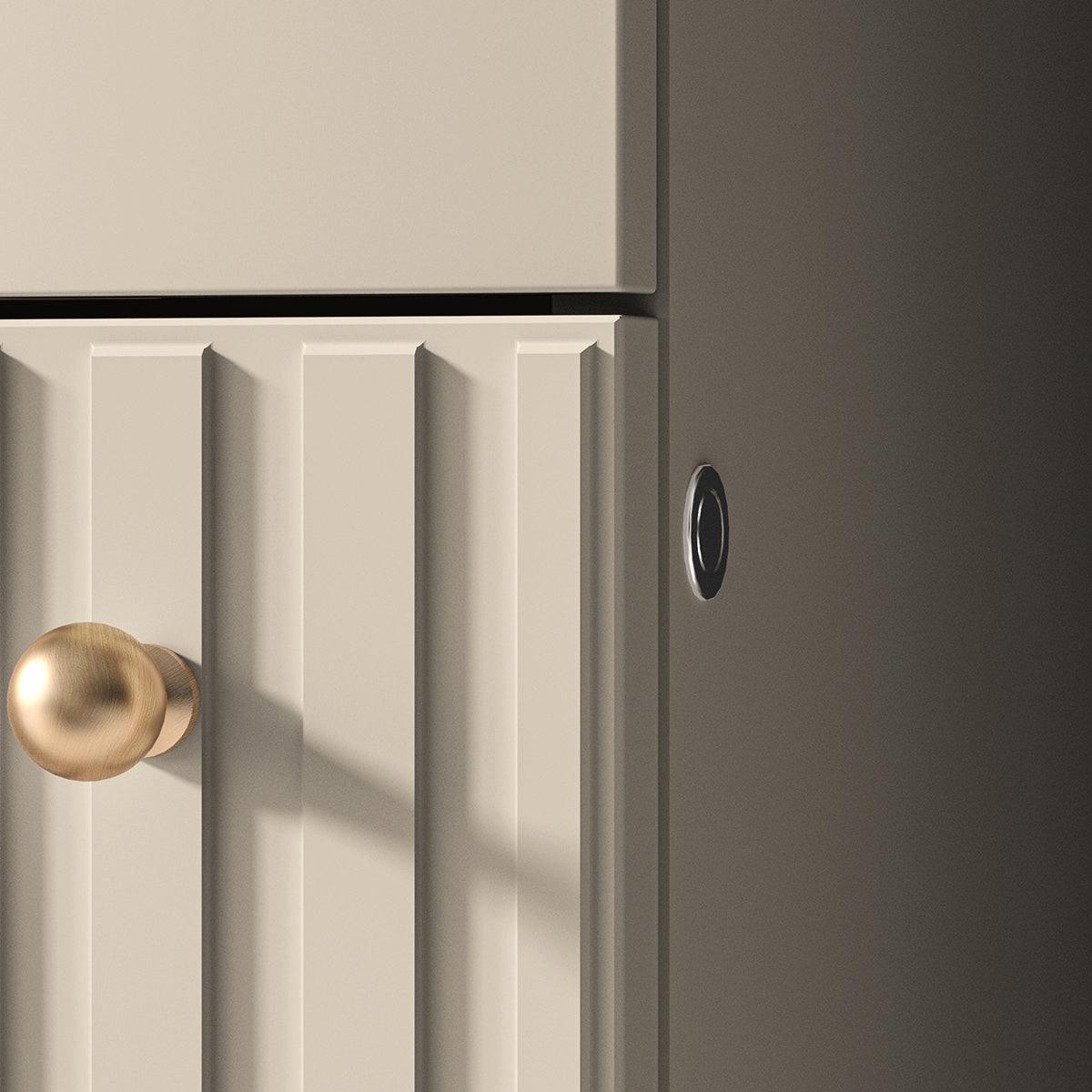 VITRINE Nova Beige - Beige, Holzwerkstoff (55/190/40cm) - Petits-meubles