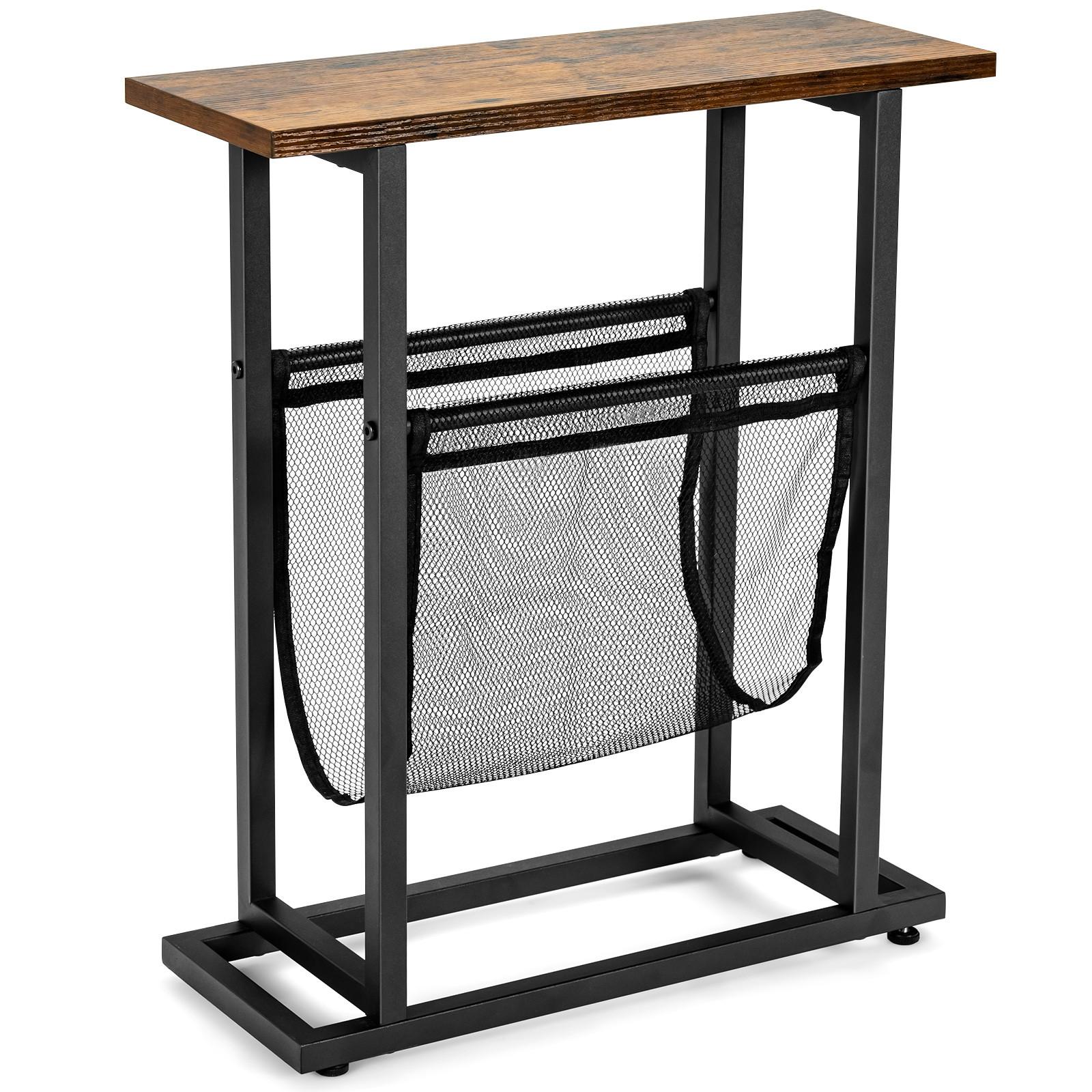 BEISTELLTISCH 55cm Schwarz - Schwarz, Metall (18/48/55cm) - COSTWAY