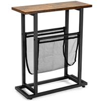 BEISTELLTISCH 55cm Schwarz - Schwarz, Metall (18/48/55cm) - COSTWAY