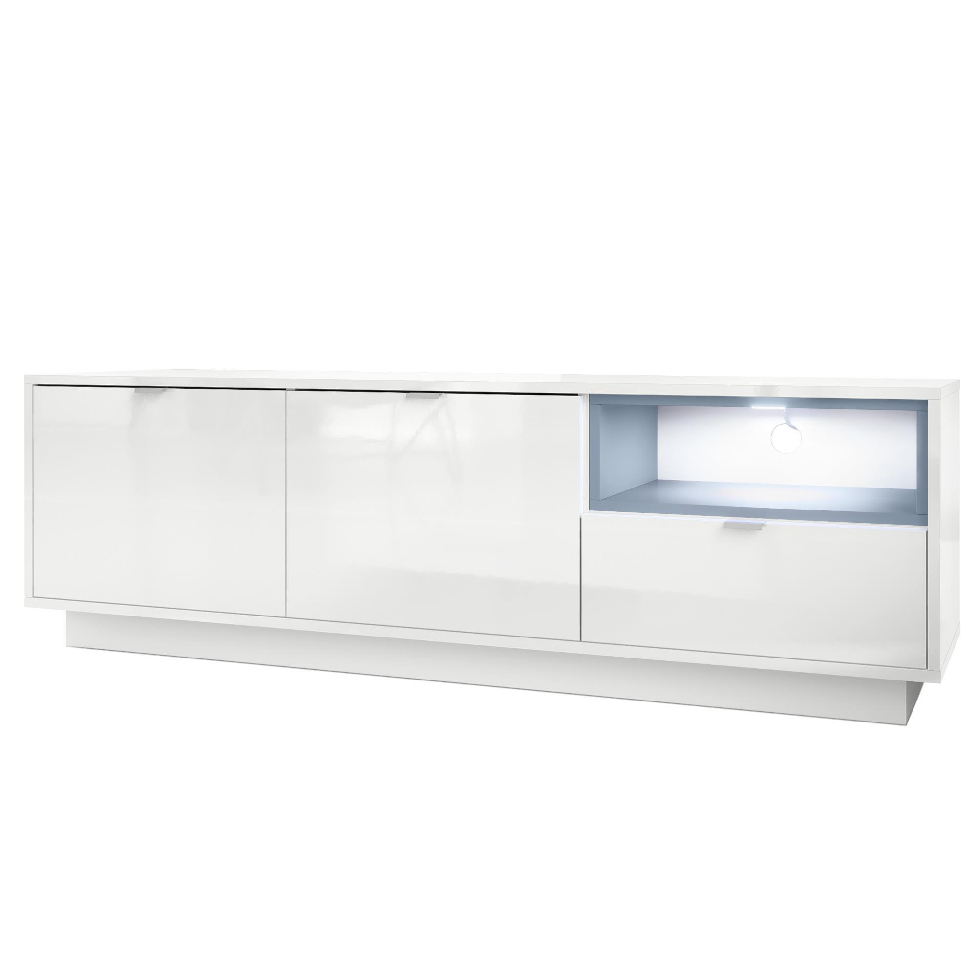LOWBOARD Metro Einsatz in Denim matt - Pastellblau, Holzwerkstoff (153/48/37cm) - Vladon