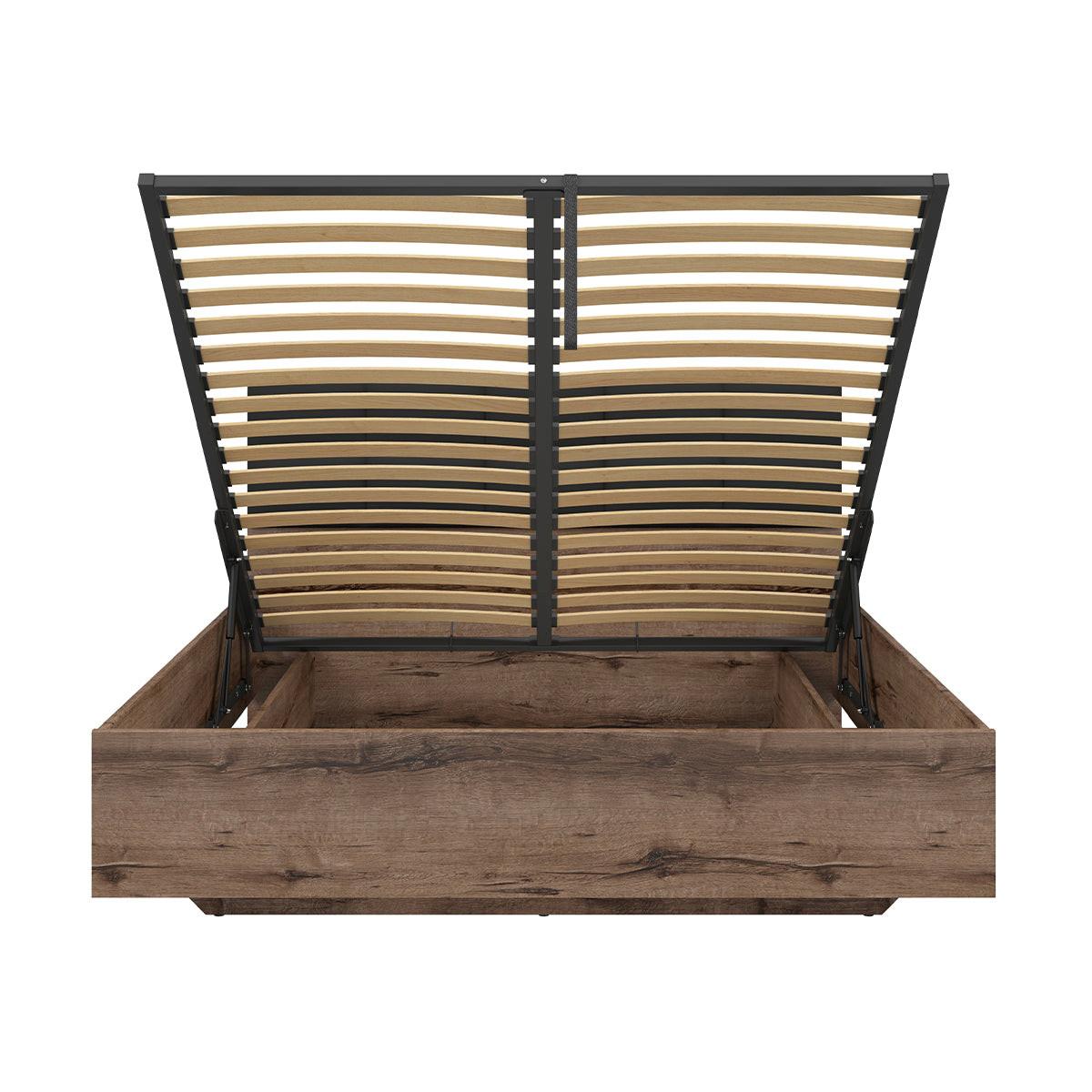 BOXBETT 160/200 Romane Holz - Braun, Holzwerkstoff (160/200cm) - Petits-meubles