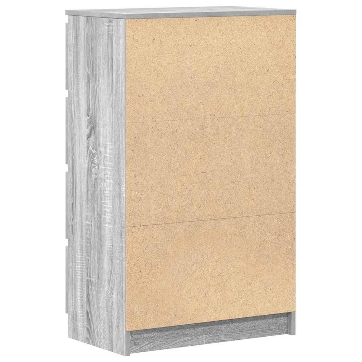 KOMMODE Salazar 60/35/98.5 cm - Grau, Holzwerkstoff (60/98.5/35cm) - Nettlife