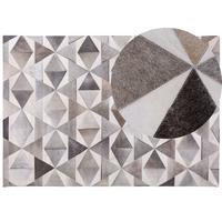KURZFLOR-TEPPICH Alaka 230/160 cm - Grau, Fell (160/230cm) - Beliani