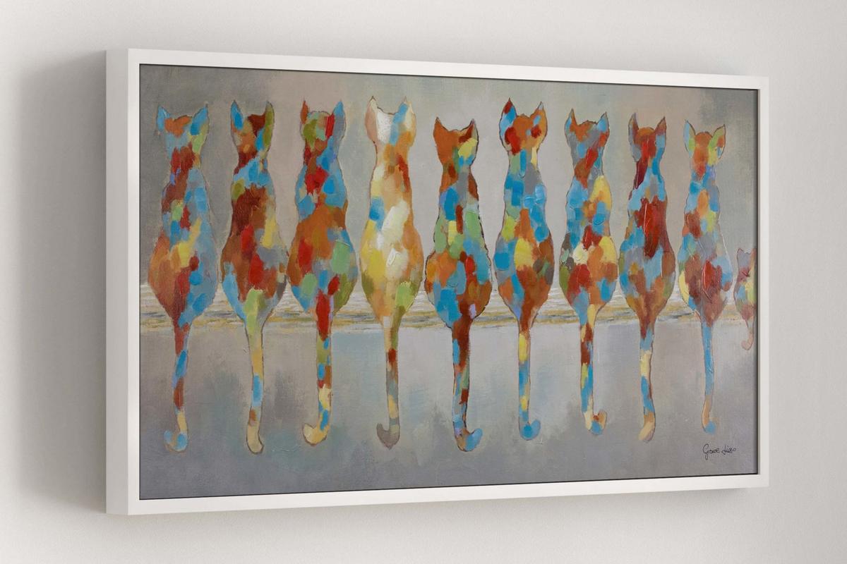 ÖLGEMÄLDE 120/60 cm - Multicolor, Holz/Textil (120/60cm) - KUNSTLOFT