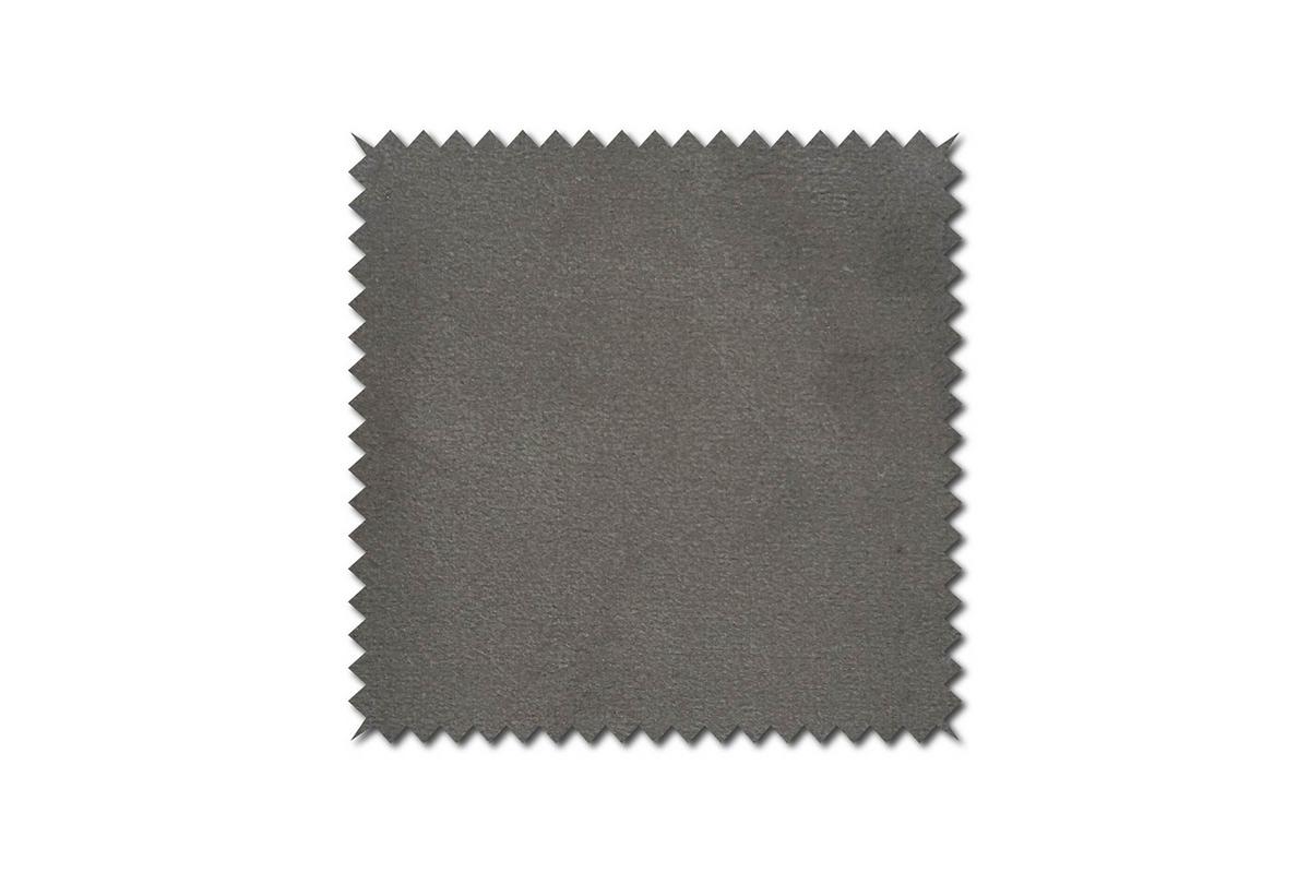 HOCKER LOTTE Silber Velvet - Silberfarben, Textil/Metall (57/44/52cm) - KAWOLA