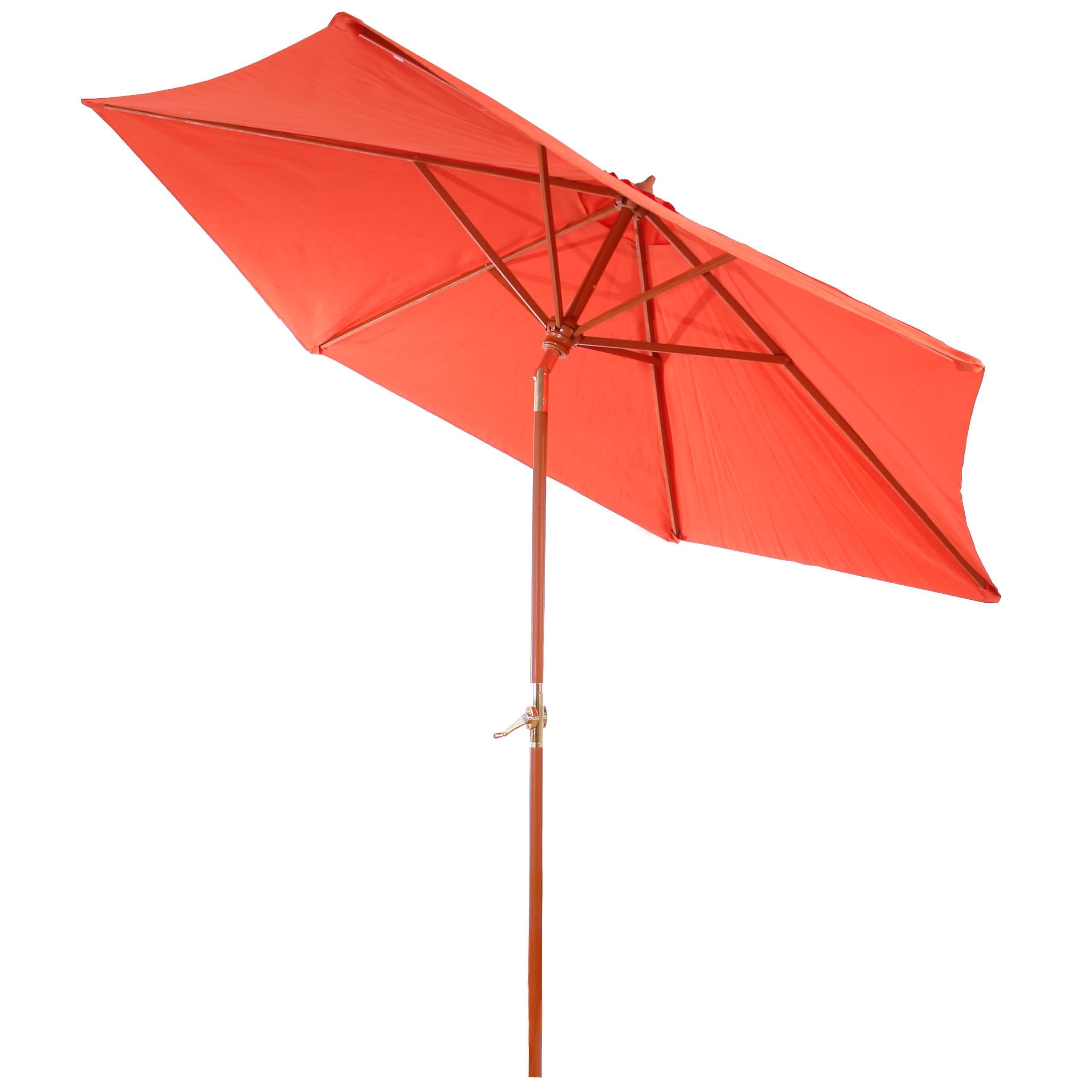 SONNENSCHIRM Orange - Orange, Holz (300/300cm) - MCW