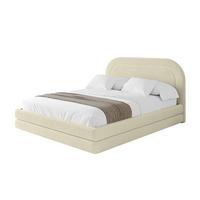 POLSTERBETT mit Bettkasten und Lattenrost, Bett mit Matratze H3/H4 - LERIS 180x200 Beige - Taupe, Holzwerkstoff/Textil (180/200cm) - ALTDECOR
