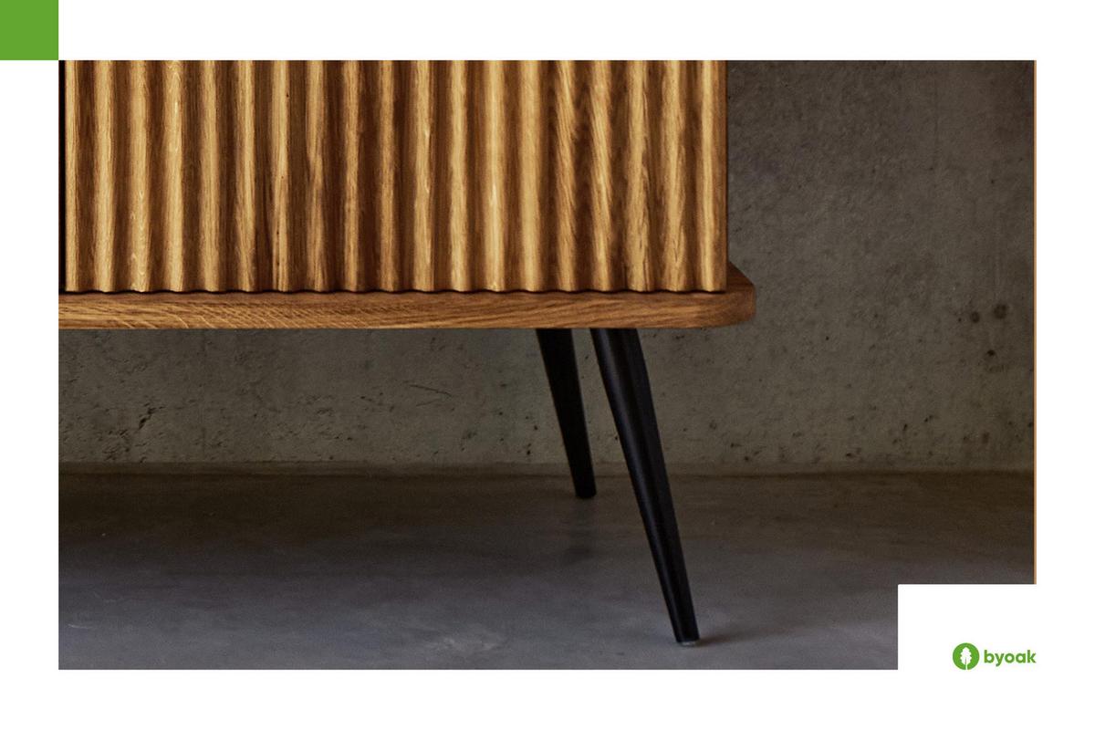 TV-STÄNDER LINA Wildeiche - Wildeiche, Holz (180/57/46cm) - byoak