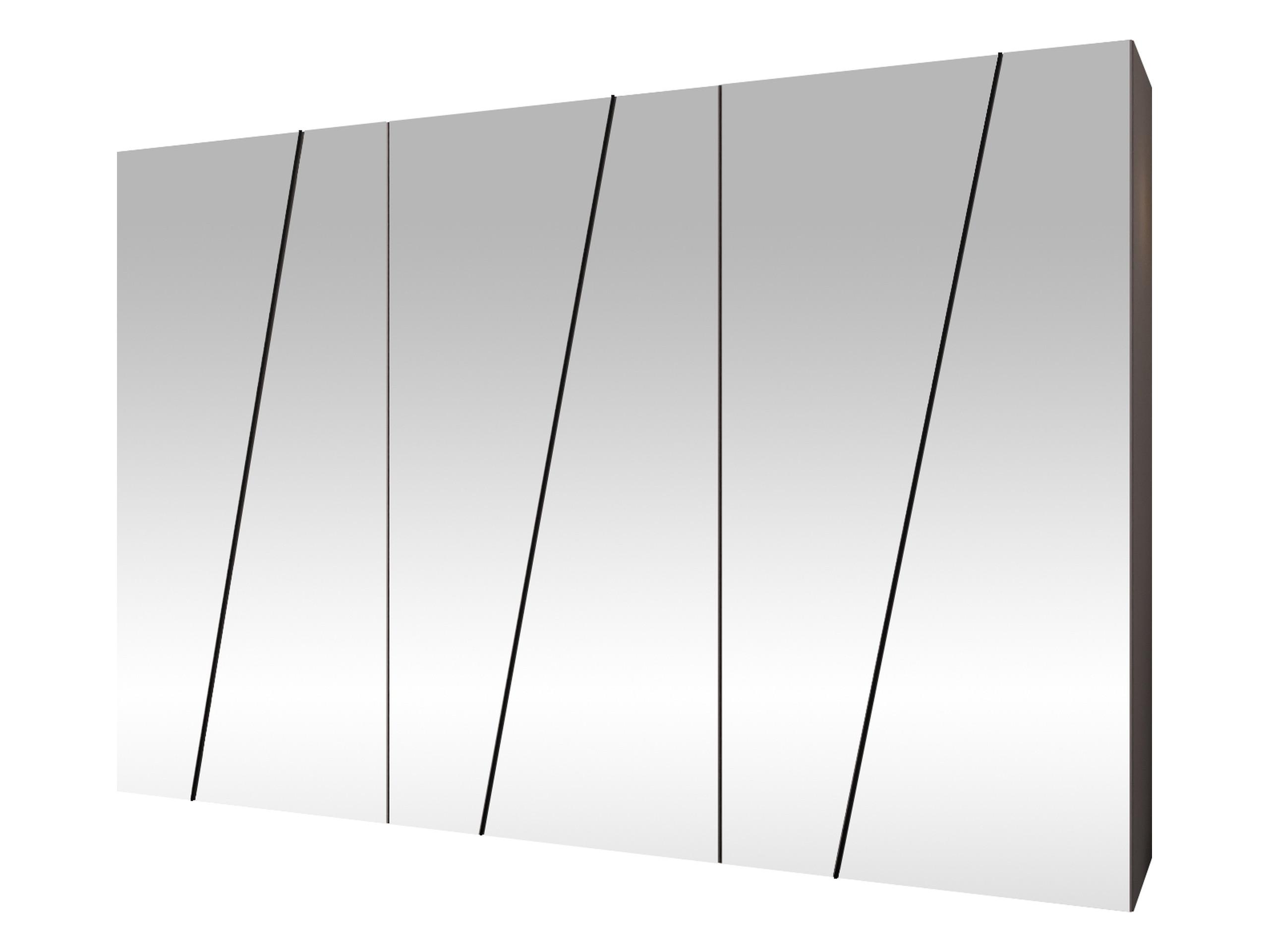 DREHTÜRENSCHRANK Zen 6L 300 cm - Kaschmir/Schwarz, Holzwerkstoff/Kunststoff (300/202/50cm) - MIRJAN24