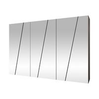 DREHTÜRENSCHRANK Zen 6L 300 cm - Kaschmir/Schwarz, Holzwerkstoff/Kunststoff (300/202/50cm) - MIRJAN24