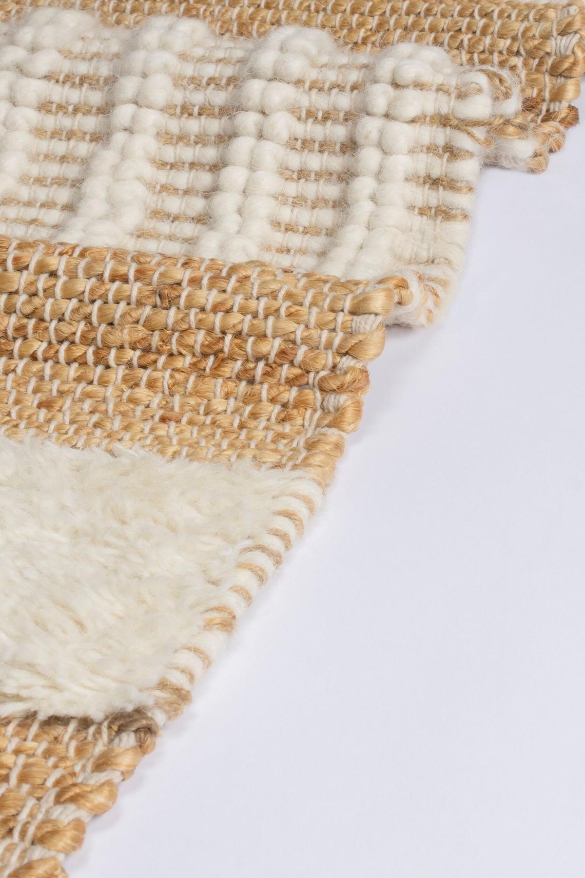 TEPPICH aus Jute handgewebt WHARFE in Braun-Beige, geometrisch, 60 x 230 cm - Braun, Textil (230/60cm) - KADIMA DESIGN