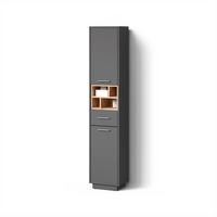BADSCHRANK Temo Anthrazit 38 x 190 cm - Anthrazit, Holzwerkstoff (38/190/30cm) - Livinity®