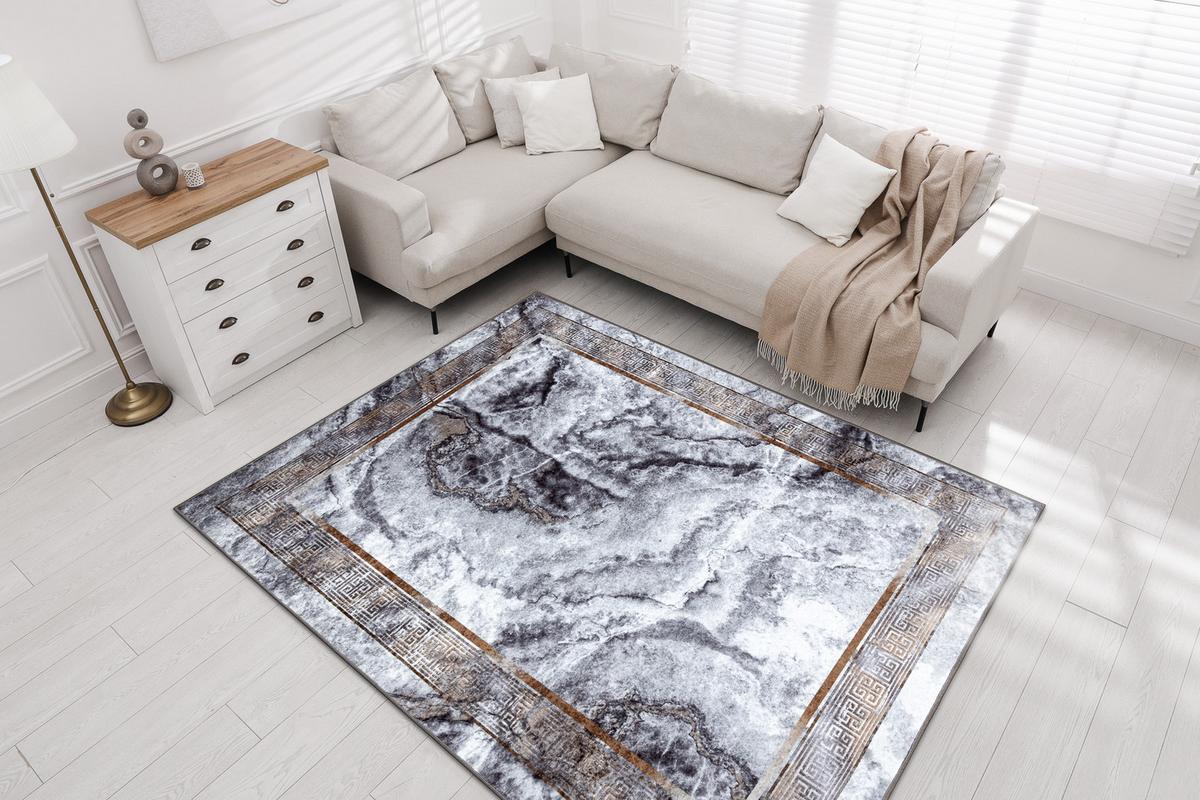TEPPICH Miro 140/190 cm - Grau, Textil (140/190cm) - rugsX