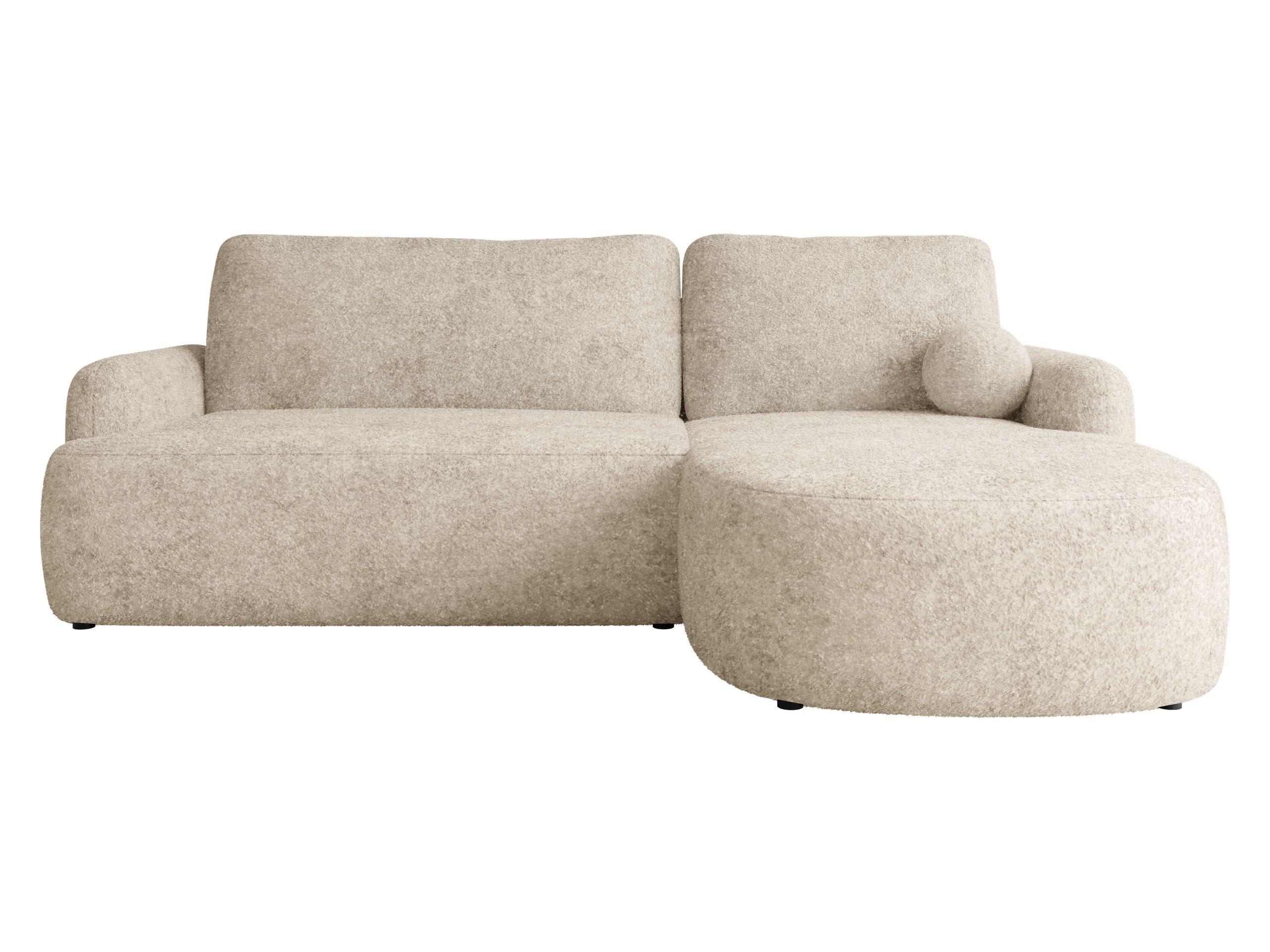 ECKSOFA Loridu, Seite: Rechts - Beige/Schwarz, Holz/Kunststoff (250/174cm) - MIRJAN24