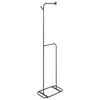 KLEIDERSTÄNDER Metall schwarz 171 cm Eureka - Schwarz, Metall (48/171/30cm) - Beliani