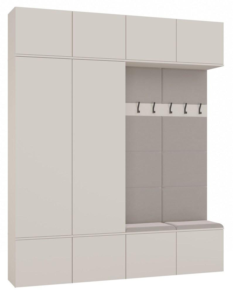GARDEROBENSCHRANK modern, Schrank Set Kleiderschrank - Schuhschrank Kaschmir 200/238/35 - Kaschmir, Holzwerkstoff (200/238/35cm) - RAUMHIRSCH FURNITURE