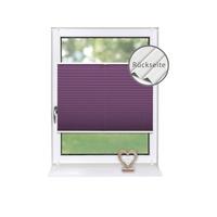PLISSEE Thermo Basic 75 x 210cm Klemmfix ohne Bohren - Lila, Textil (75/210/210cm) - Deco-Raum
